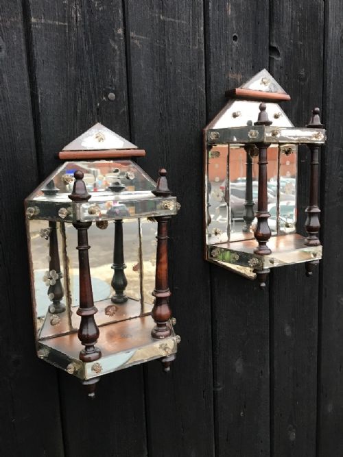 antique venetian wall mirrorssconces - CATEGORY: ANTIQUE MISCELLANEOUS - DATED 19TH CENTURY