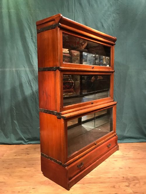 mahogany sectional bookcase probably globe wernicke - CATEGORY: ANTIQUE BOOKCASES - DATED EDWARDIAN