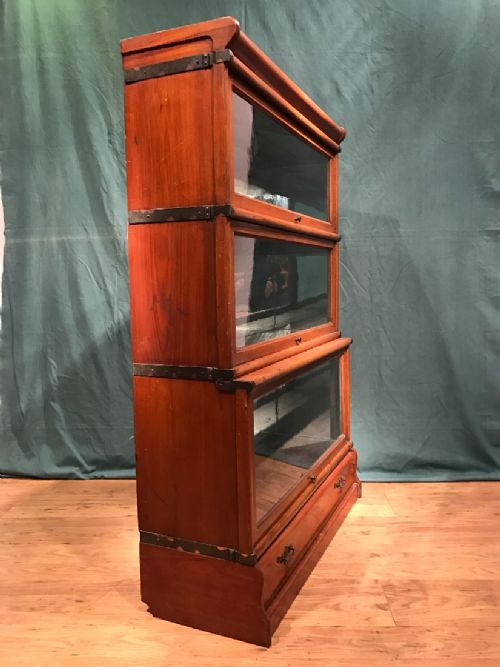 MAHOGANY SECTIONAL BOOKCASE PROBABLY GLOBE WERNICKE - ADDITIONAL PHOTO 7