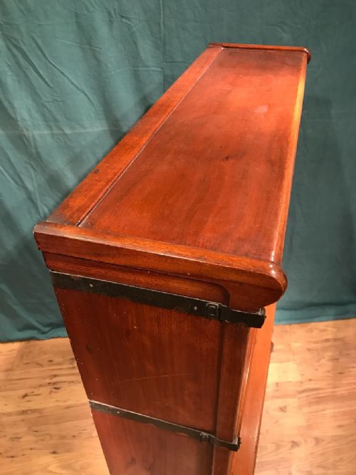 MAHOGANY SECTIONAL BOOKCASE PROBABLY GLOBE WERNICKE - ADDITIONAL PHOTO 8