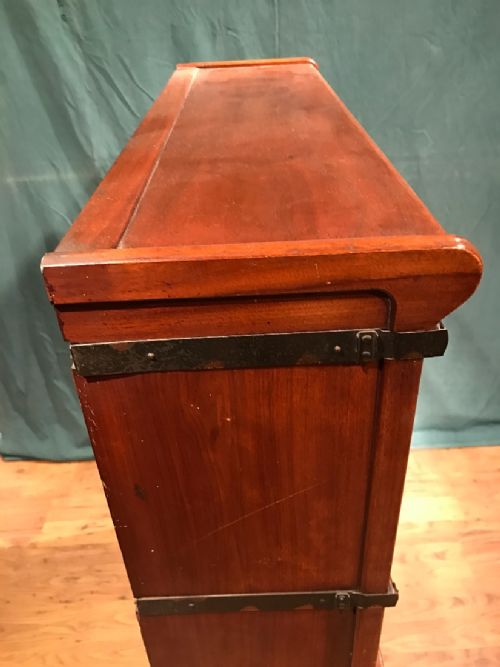 MAHOGANY SECTIONAL BOOKCASE PROBABLY GLOBE WERNICKE - ADDITIONAL PHOTO 10