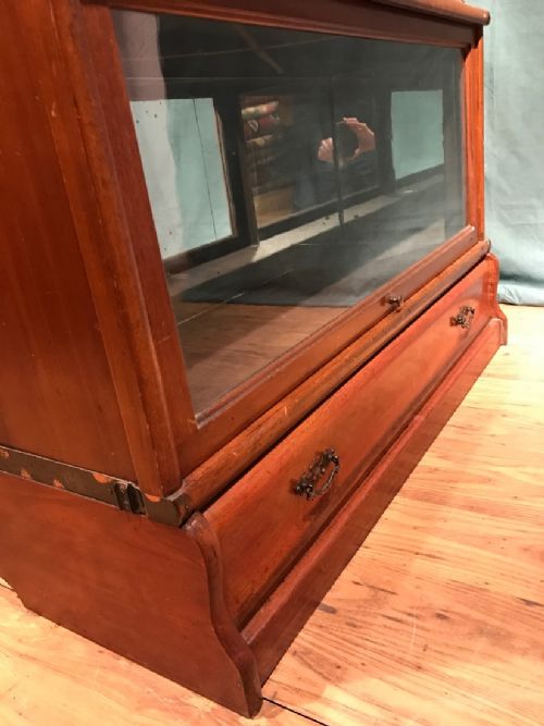 MAHOGANY SECTIONAL BOOKCASE PROBABLY GLOBE WERNICKE - ADDITIONAL PHOTO 11