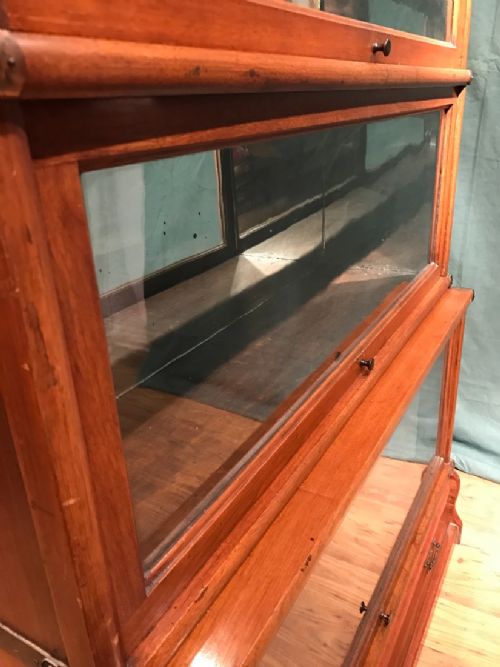 MAHOGANY SECTIONAL BOOKCASE PROBABLY GLOBE WERNICKE - ADDITIONAL PHOTO 12