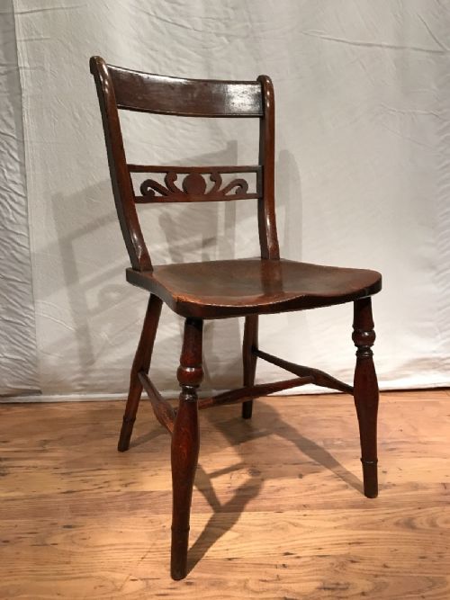 FOUR ANTIQUE KITCHENDINING CHAIRS - ADDITIONAL PHOTO 3