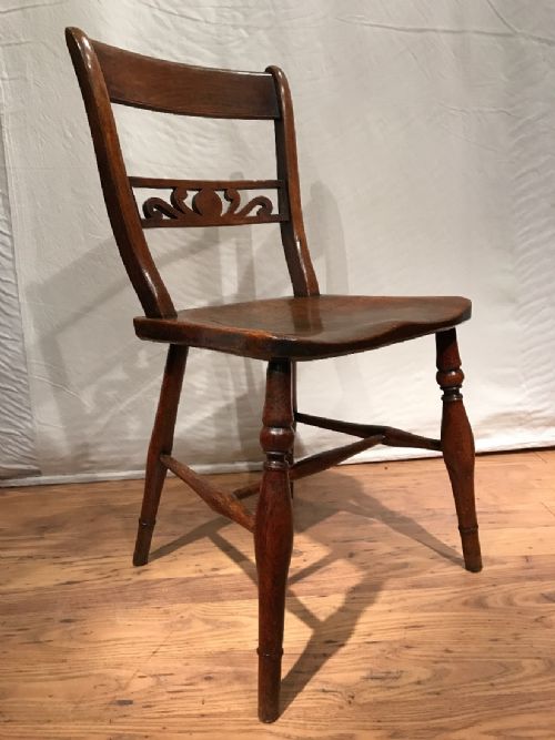 FOUR ANTIQUE KITCHENDINING CHAIRS - ADDITIONAL PHOTO 7