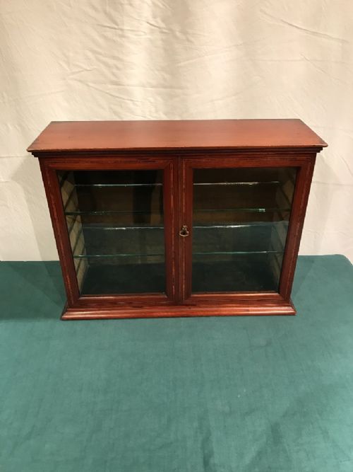 ANTIQUE MAHOGANY CABINET CUPBOARD - ADDITIONAL PHOTO 2