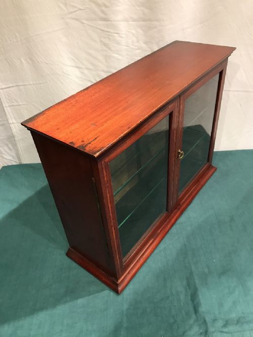 ANTIQUE MAHOGANY CABINET CUPBOARD - ADDITIONAL PHOTO 4