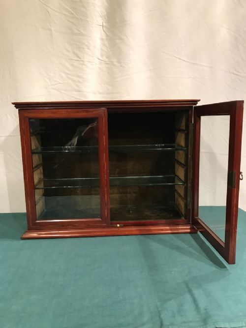 ANTIQUE MAHOGANY CABINET CUPBOARD - ADDITIONAL PHOTO 6