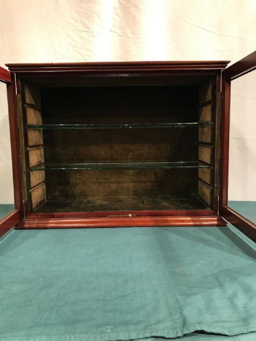 ANTIQUE MAHOGANY CABINET CUPBOARD - ADDITIONAL PHOTO 7