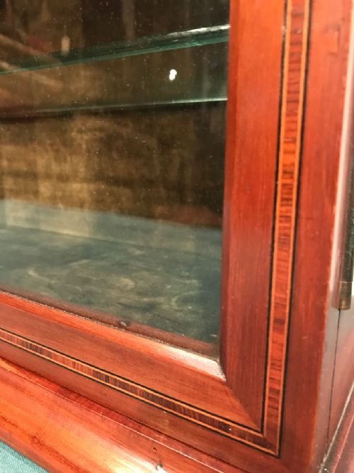 ANTIQUE MAHOGANY CABINET CUPBOARD - ADDITIONAL PHOTO 9
