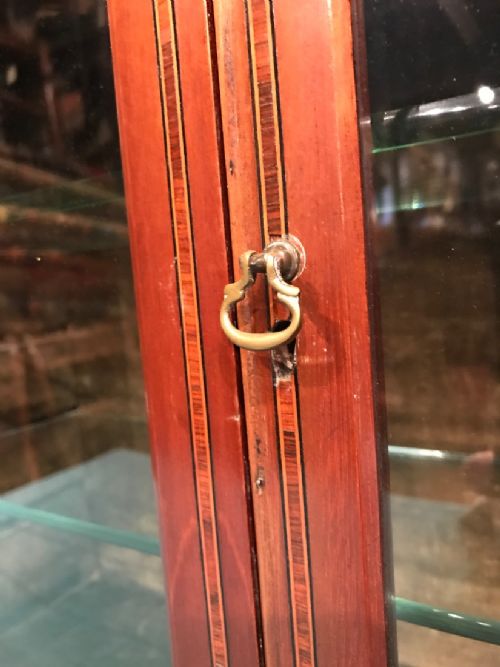 ANTIQUE MAHOGANY CABINET CUPBOARD - ADDITIONAL PHOTO 10