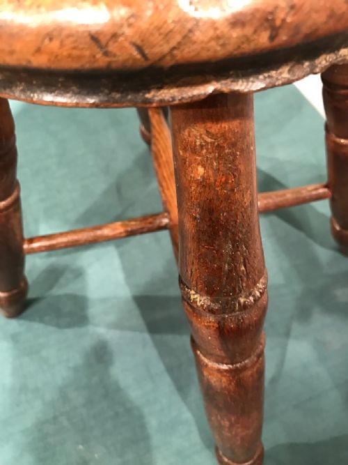 ANTIQUE COUNTRY STOOL - ADDITIONAL PHOTO 5