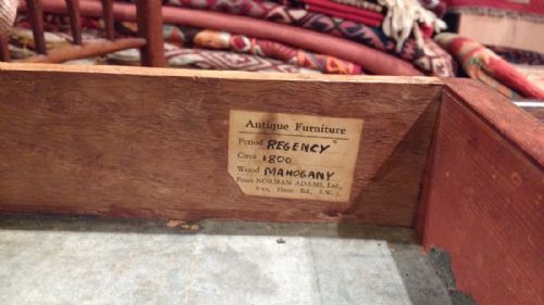 GEORGE III MAHOGANY AND TULIPWOOD CROSSBANDED SOFA TABLE - ADDITIONAL PHOTO 1