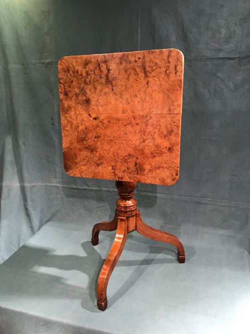 BURR WOOD GEORGIAN TABLE - ADDITIONAL PHOTO 7