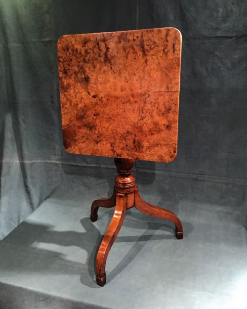 BURR WOOD GEORGIAN TABLE - ADDITIONAL PHOTO 8