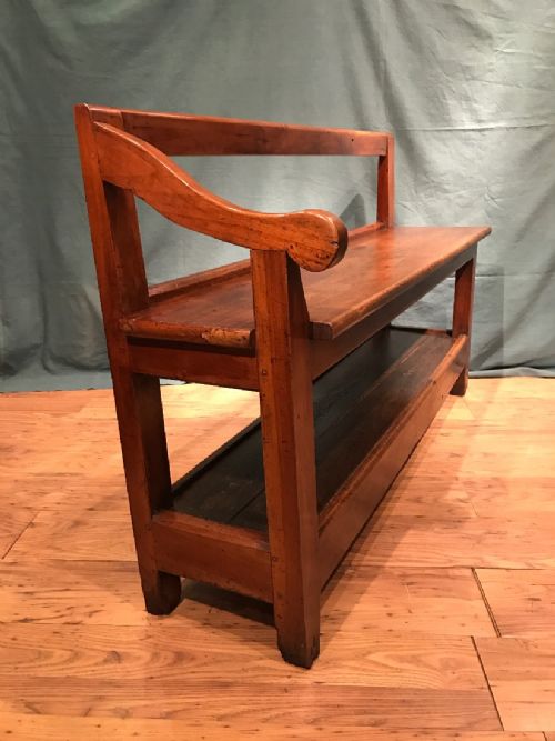 antique benchsettle - CATEGORY: ANTIQUE FURNITURE - DATED 19TH CENTURY