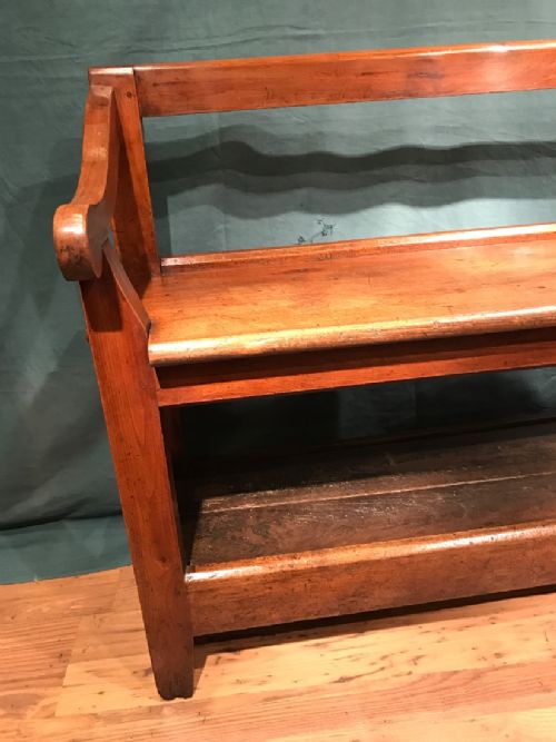 ANTIQUE BENCHSETTLE - ADDITIONAL PHOTO 1