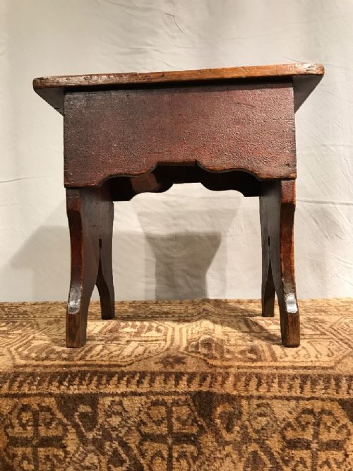 ANTIQUE BOARDED STOOL - ADDITIONAL PHOTO 4