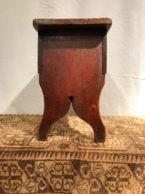 ANTIQUE BOARDED STOOL - ADDITIONAL PHOTO 5