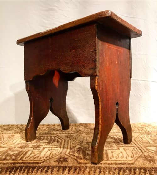 ANTIQUE BOARDED STOOL - ADDITIONAL PHOTO 13