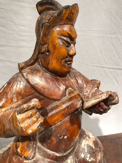 ANTIQUE CHINESE DEITY STATUE - ADDITIONAL PHOTO 5