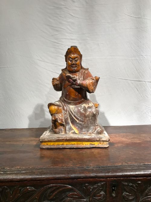 ANTIQUE CHINESE DEITY STATUE - ADDITIONAL PHOTO 13