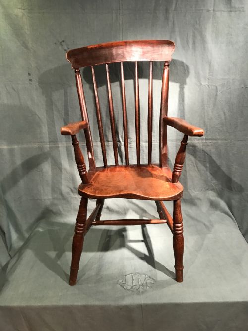 ANTIQUE COUNTRYWINDSOR ARMCHAIR - ADDITIONAL PHOTO 1