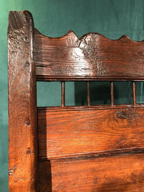 EARLY OAK BOX CHAIR - ADDITIONAL PHOTO 7