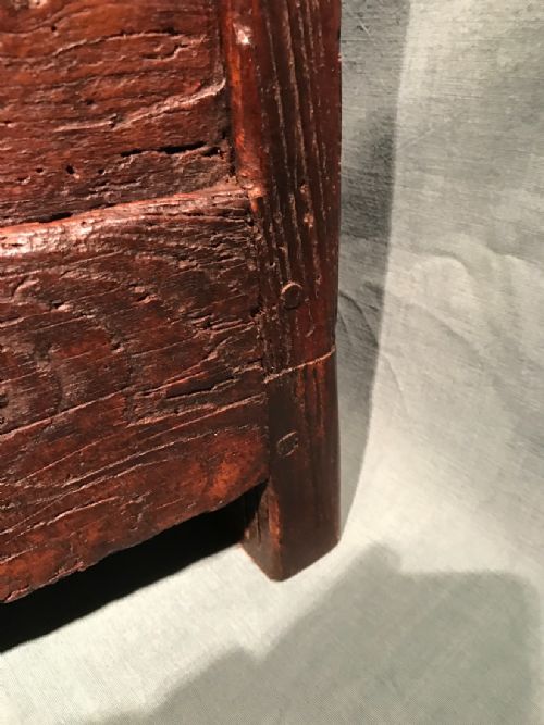 EARLY OAK BOX CHAIR - ADDITIONAL PHOTO 12