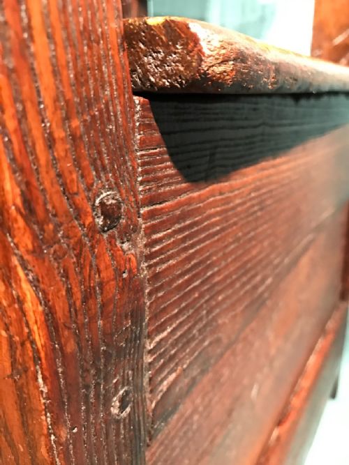 EARLY OAK BOX CHAIR - ADDITIONAL PHOTO 13