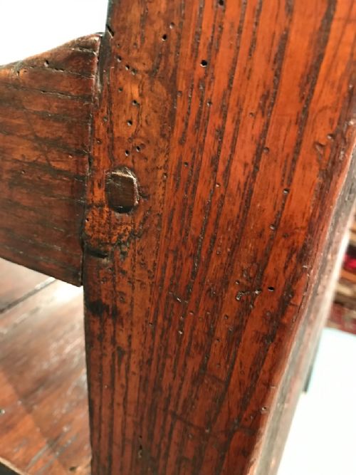 EARLY OAK BOX CHAIR - ADDITIONAL PHOTO 14