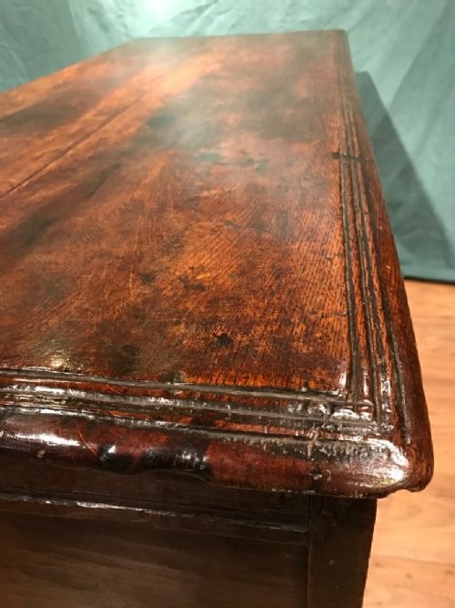 ANTIQUE OAK COFFERCHEST - ADDITIONAL PHOTO 5