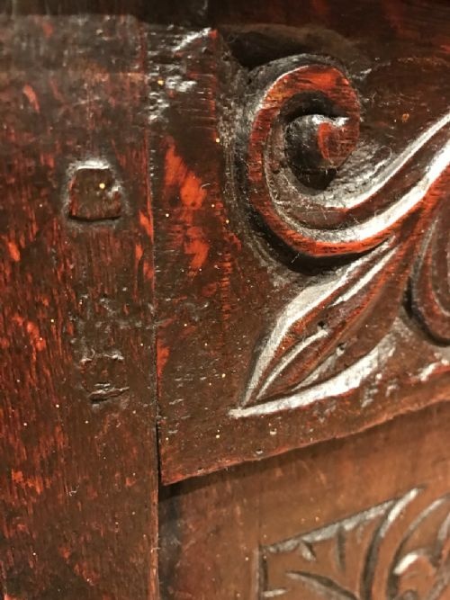 ANTIQUE OAK COFFERCHEST - ADDITIONAL PHOTO 12
