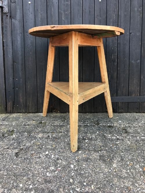 ANTIQUE CRICKET TABLE - ADDITIONAL PHOTO 1