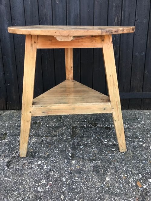 ANTIQUE CRICKET TABLE - ADDITIONAL PHOTO 2