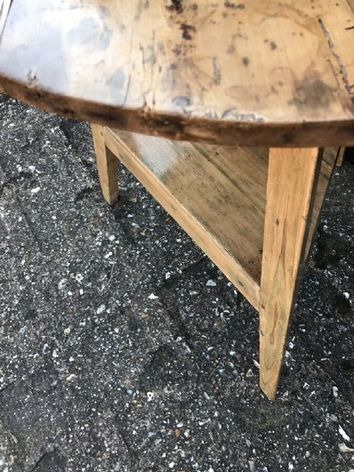 ANTIQUE CRICKET TABLE - ADDITIONAL PHOTO 7