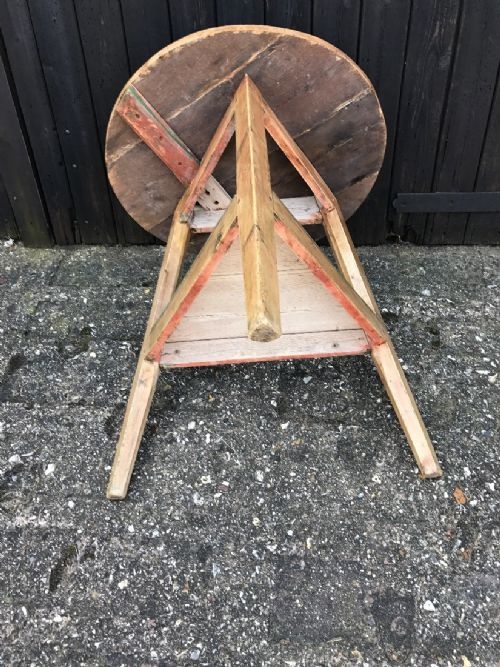 ANTIQUE CRICKET TABLE - ADDITIONAL PHOTO 8