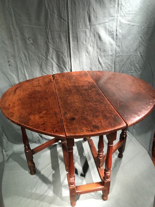 ANTIQUE OAK GATELEG TABLE - ADDITIONAL PHOTO 1
