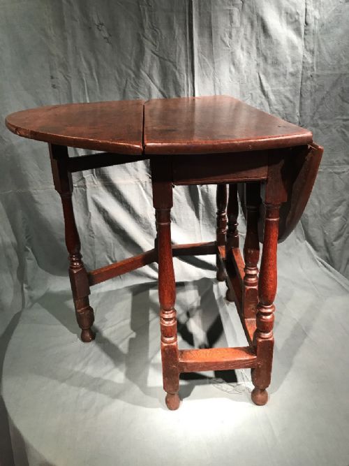 ANTIQUE OAK GATELEG TABLE - ADDITIONAL PHOTO 7