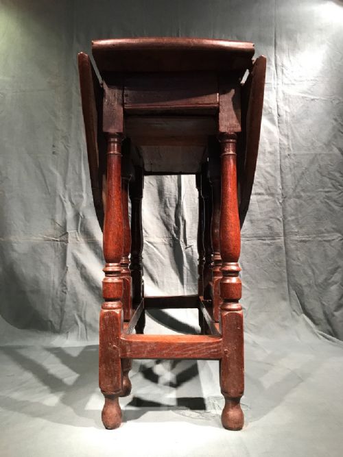 ANTIQUE OAK GATELEG TABLE - ADDITIONAL PHOTO 9