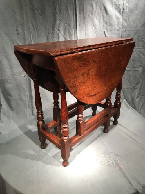 ANTIQUE OAK GATELEG TABLE - ADDITIONAL PHOTO 12