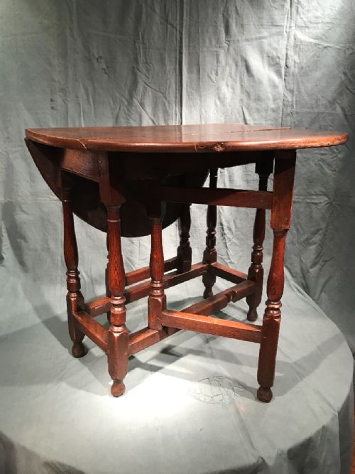 ANTIQUE OAK GATELEG TABLE - ADDITIONAL PHOTO 13