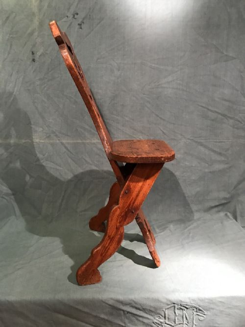 ANTIQUE PINE CHAIR - ADDITIONAL PHOTO 5