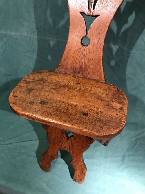 ANTIQUE PINE CHAIR - ADDITIONAL PHOTO 7