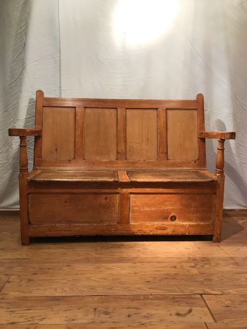 ANTIQUE SETTLE BENCH - ADDITIONAL PHOTO 2