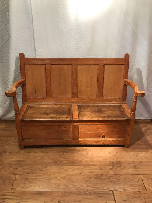 ANTIQUE SETTLE BENCH - ADDITIONAL PHOTO 4