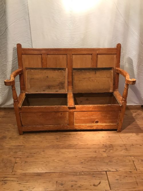 ANTIQUE SETTLE BENCH - ADDITIONAL PHOTO 6