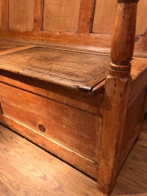ANTIQUE SETTLE BENCH - ADDITIONAL PHOTO 8