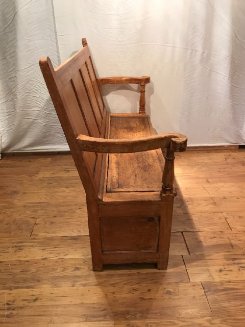 ANTIQUE SETTLE BENCH - ADDITIONAL PHOTO 10