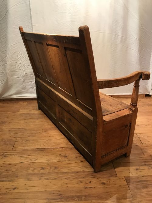 ANTIQUE SETTLE BENCH - ADDITIONAL PHOTO 11